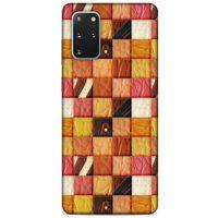 Samsung Galaxy S20 Plus Kılıf Patchwork (2) Kabı Turuncu Sarı