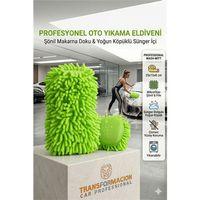 Profesyonel Çizmeyen Makarna Oto Yıkama Eldiveni, İçi Süngerli Yoğun Köpüklü Şönil Sünger 723204