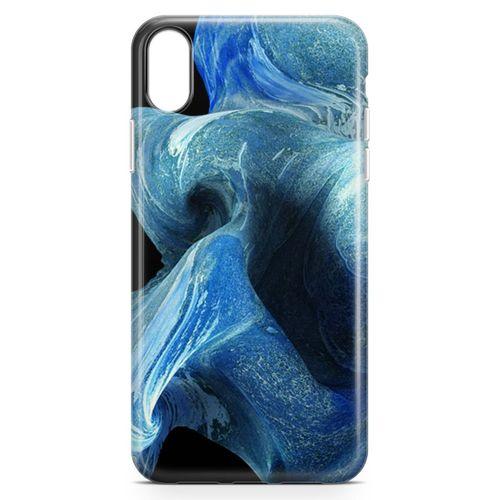 Apple iPhone XR Kılıf Mavi Kumlar Arka Kapak Koruma Desenli Full Koruyucu