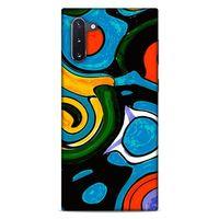 Lopard Samsung Galaxy Note 10 Uyumlu Kılıf Soyut Sanat (24) Desenli Darbe Emici Kılıf