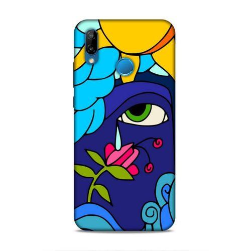 Huawei P20 Lite Uyumlu Kılıf Face'X 7 Telefon Kılıfı Güneş Çiçek