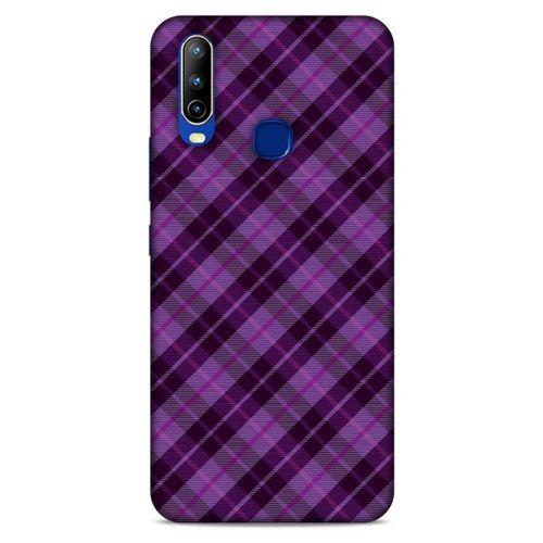 General Mobile GM 10 Uyumlu Kılıf Mor Delisi (27) Tasarımlı Kılıf Ekoseli
