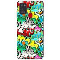 Graffitix (13) Desenli Silikon Kapak Samsung Galaxy A21s Kılıf