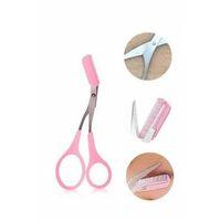 Taraklı Kaş Bıyık Makası Ve Kaş Ustura Seti Kaş Bıyık Tüy Alma Epilasyon Aleti 2'li Set