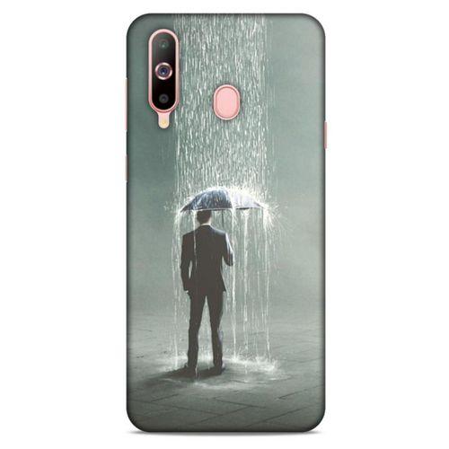 Samsung Galaxy A60 Kılıf Depresyon (49) Ultra Silikon Kılıf Sarı Yeşil