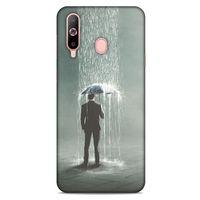 Samsung Galaxy A60 Kılıf Depresyon (49) Ultra Silikon Kılıf Sarı Yeşil