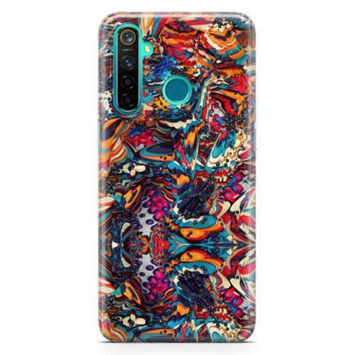 Realme 5 Pro Kılıf Siyah İnci Arka Kapak Koruma Desenli Full Koruyucu