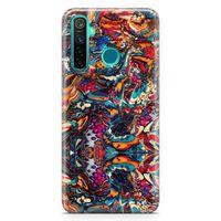 Realme 5 Pro Kılıf Siyah İnci Arka Kapak Koruma Desenli Full Koruyucu