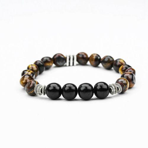 OLTU VE KAPLAN GÖZÜ TAŞI MİSİNA LASTİKLİ BİLEKLİK