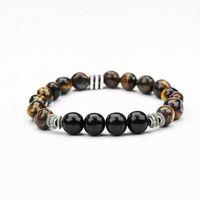 OLTU VE KAPLAN GÖZÜ TAŞI MİSİNA LASTİKLİ BİLEKLİK