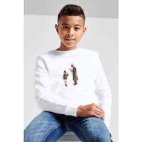 Leon Mathilda Baskılı Unisex Çocuk Beyaz Sweatshirt