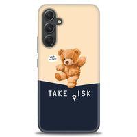 Samsung Galaxy A54 Kılıf HD Baskılı Kılıf - Take Risk + Tam Ekran Koruyucu