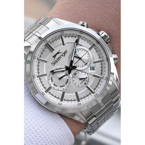 Slazenger İtalyan Tasarım Bileklik Hediyeli 2 Yıl Garantili 10 Atm Çelik Erkek Kol Saat ESL.2567.07