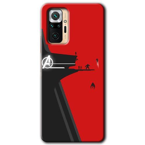 BeRa Aksesuar Xiaomi Redmi Note 10 Pro Kılıf Baskılı Kapak - Avengers Tower +Tam Kaplayan Mat Seramik