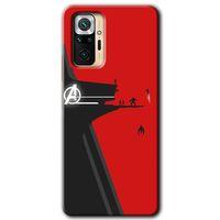 BeRa Aksesuar Xiaomi Redmi Note 10 Pro Kılıf Baskılı Kapak - Avengers Tower +Tam Kaplayan Mat Seramik