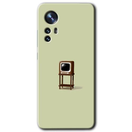 Xiaomi Mi 12 Pro Kılıf HD Desen Baskılı Arka Kapak - Retro-TV