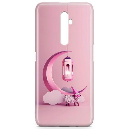 Oppo Reno2 Z 2019 Kılıf Pembe Süsler Arka Kapak Koruma Desenli Full Koruyucu