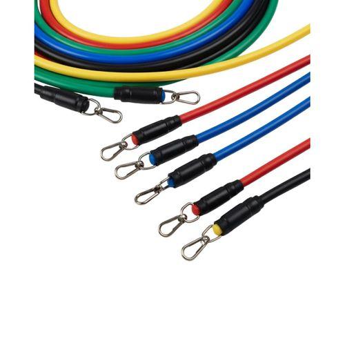 Direnç Seviyeli Pilates Ve Fitness Egzersiz Bandı Seti Kapı Askılı