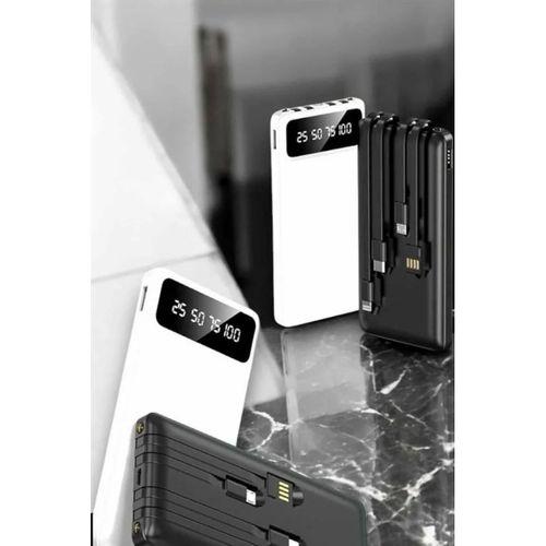 20.000 Mah Led Işıklı Lcd Ekran Usb Girişli Type-c Lightning Powerbank