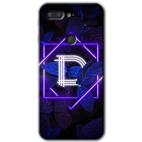 General Mobile GM 9 Pro HD Baskılı Kılıf + 9D Tam Ekran Koruyucu - Dark Neon Yaprak D Harfi