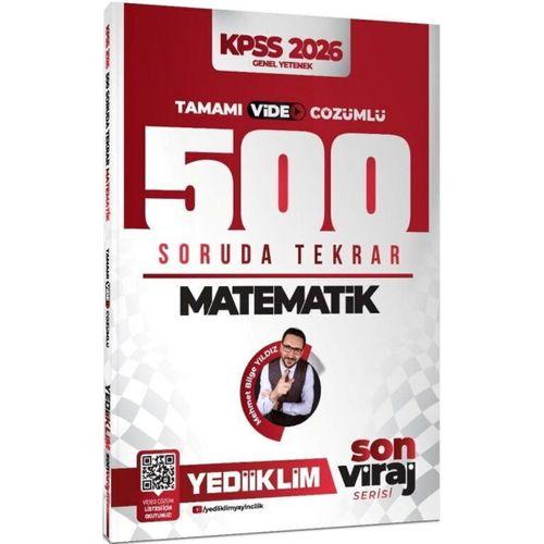 2026 KPSS Matematik Son Viraj Serisi Tamamı Video Çözümlü 500 Soruda Genel Tekrar Kampı Yediiklim