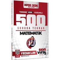 2026 KPSS Matematik Son Viraj Serisi Tamamı Video Çözümlü 500 Soruda Genel Tekrar Kampı Yediiklim