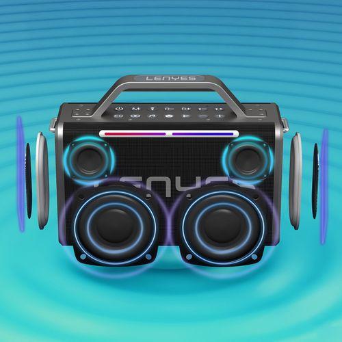 Lenyes S835 RGB Led Işıklı Bluetooth Speaker Hoparlör v5.0