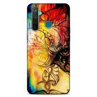 Lopard Oppo Realme 5 Pro Uyumlu Kılıf Manipülasyon ☻ (36) Glitter Kılıf Desenli
