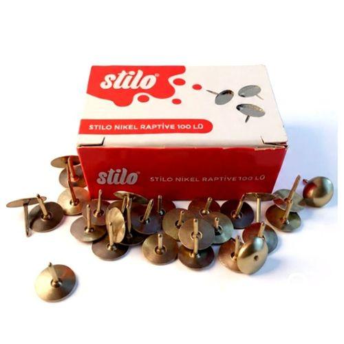 Stilo Raptiye Gümüş 100Lü - 4 kutu