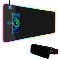 PowerMaster PM-25115 XL RGB Gaming Mouse Pad Wireless Telefon Şarj Destekli 14 Modlu