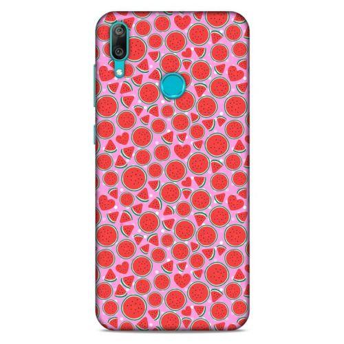 Huawei Y7 Prime 2019 Uyumlu Kılıf Pembe Delisi (30) Silicone Case Karpuz
