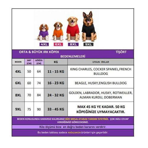 Soft Sun Orta ve Büyük Irk Köpek Tişörtü | Lacivert Kırmızı Yazlık Köpek Kıyafeti