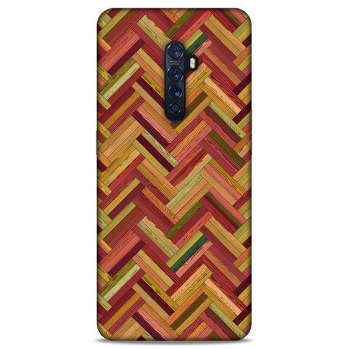 Lopard Oppo Reno 2 Uyumlu Kılıf Wood'X (40) Fit Silikon Kılıf Desenli
