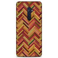 Lopard Oppo Reno 2 Uyumlu Kılıf Wood'X (40) Fit Silikon Kılıf Desenli