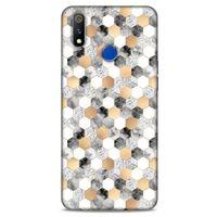 Mermer Desenli (50) Tema Shockproof Kılıf Koyu Gri Casper Via S1 Kılıf