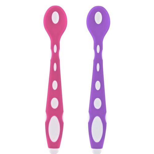 Babyjem BabyJem Silikon Mama Kaşığı 563 Pembe Mor