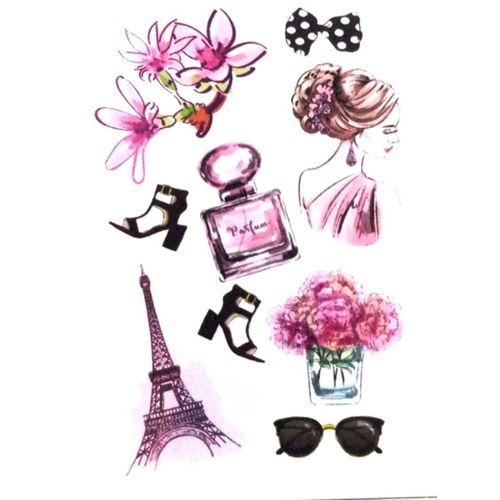Sert Zemin Etiketi Sticker Paris 80X120Mm Sz-023 - 2 adet