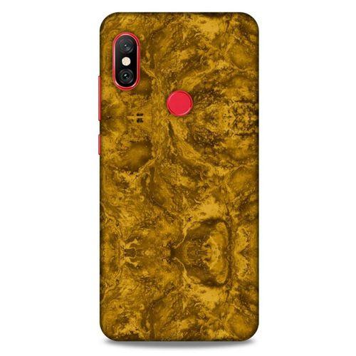 Mermer Desenli (20) Tema Koruyucu Kılıf Bronz Xiaomi Redmi Note 6 Pro Kılıf