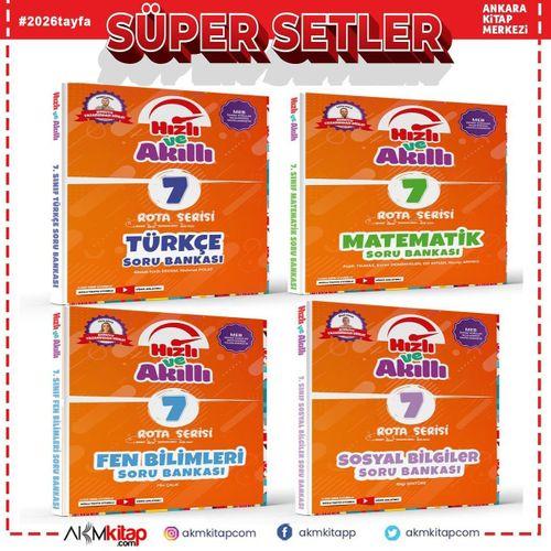Tammat Yayıncılık 7.Sınıf Türkçe Matematik Fen Bilimleri ve Sosyal Bilimler Soru Bankası Seti 4 Kitap
