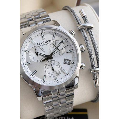 Quantum Sapphire Cam İtalyan Bileklikli 10 Atm Suya Dayanıklı 2 Yıl Garantili Erkek Kol Saati 1008B