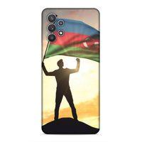 Samsung Galaxy A32 Uyumlu Kılıf Azarbaijan (3) Kapak Azerbaycan Bayrak