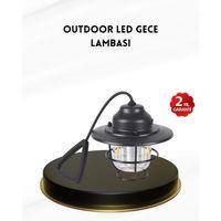 Taşınabilir Retro Çam Konisi Kamp Lambası Gece Işığı Su Geçirmez