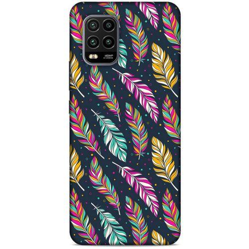 Xiaomi Mi 10 Lite Kılıf Desenli Özel Seri Tüyler (13) Silikon Kap