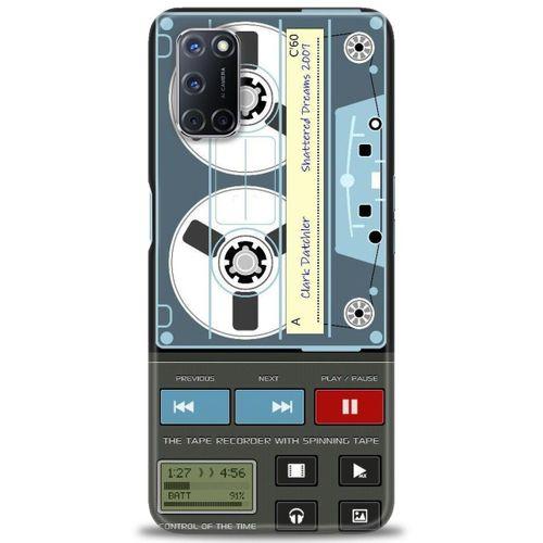 Oppo A92 Kılıf HD Baskılı Kılıf - Nostaljik Kaset + Tam Ekran Koruyucu