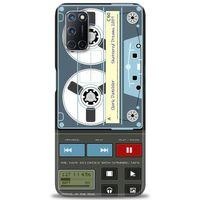 Oppo A92 Kılıf HD Baskılı Kılıf - Nostaljik Kaset + Tam Ekran Koruyucu
