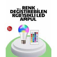 2025 Rgb Led Ampul Uzaktan Kumandalı Renkli Işık A Kalite