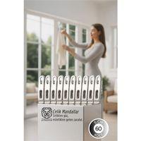 Premium Çelik Mandal Seti - 60'lı Elite Seri, Endüstriyel Mukavemetli Çamaşır Mandalı