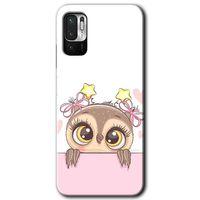 Redmi Note 10 5G Kılıf HD Desen Baskılı Arka Kapak - Sevimli Baykuş