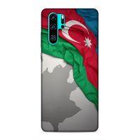 Huawei P30 Pro Uyumlu Kılıf Azarbaijan (9) Kılıf Kumaş Bayrak
