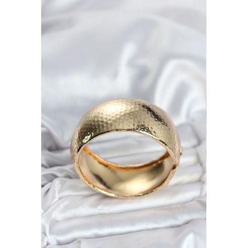 Pirinç Gold Renk Bombeli Vintage Kadın Bileklik - TJ-BB8067